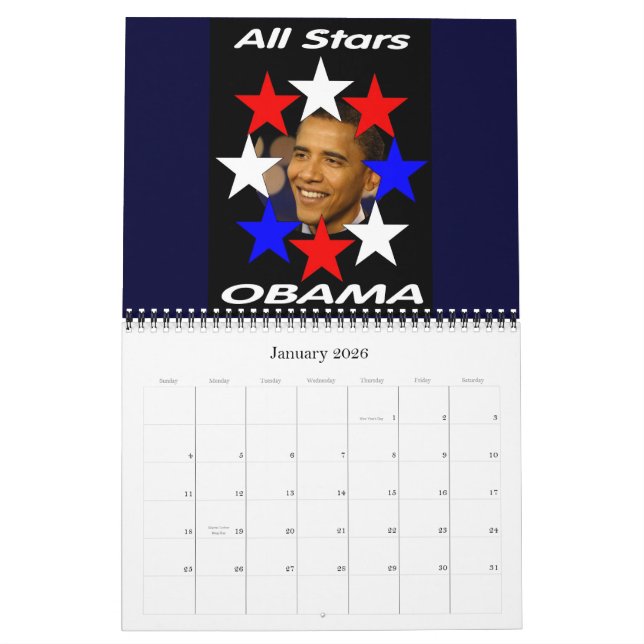 Barack Obama 2009 Commemorative Calendar (Jan 2026)