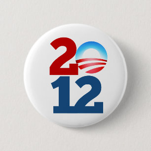 Barack Obama 2012 6 Cm Round Badge