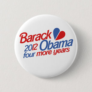 Barack Obama 2012 6 Cm Round Badge