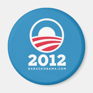 Barack Obama 2012 "O" Logo (Light Blue) Magnet