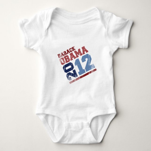 BARACK OBAMA 2012 SWAY Vintage.png Baby Bodysuit (Front)