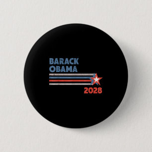 Barack Obama 2028 For President Patriotic Campaign 6 Cm Round Badge