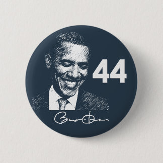 Barack Obama 44th President with signature 6 Cm Round Badge