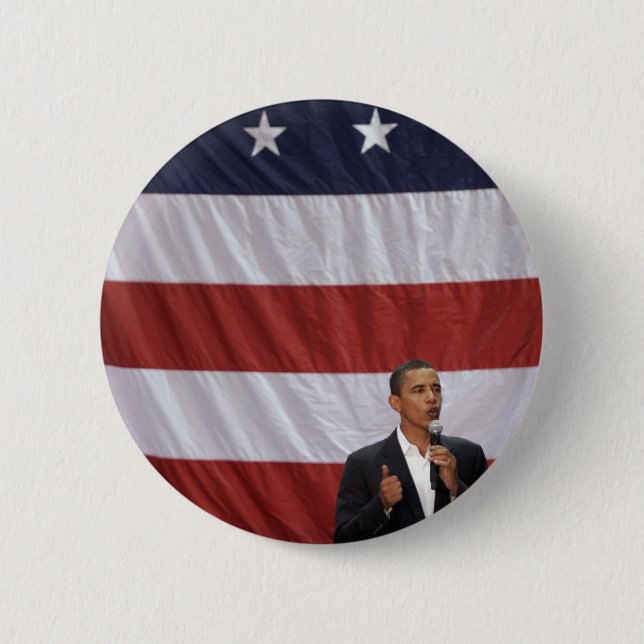 Barack Obama 6 Cm Round Badge (Front)