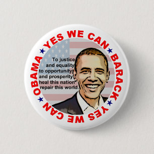 Barack Obama 6 Cm Round Badge