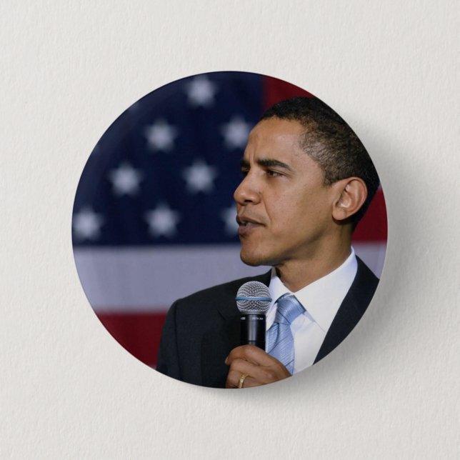 Barack Obama 6 Cm Round Badge (Front)