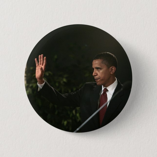 Barack Obama 6 Cm Round Badge (Front)