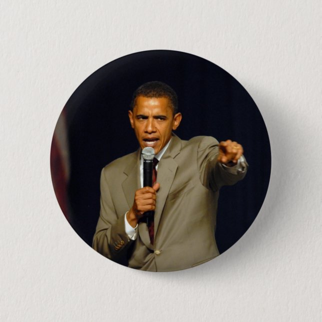 Barack Obama 6 Cm Round Badge (Front)