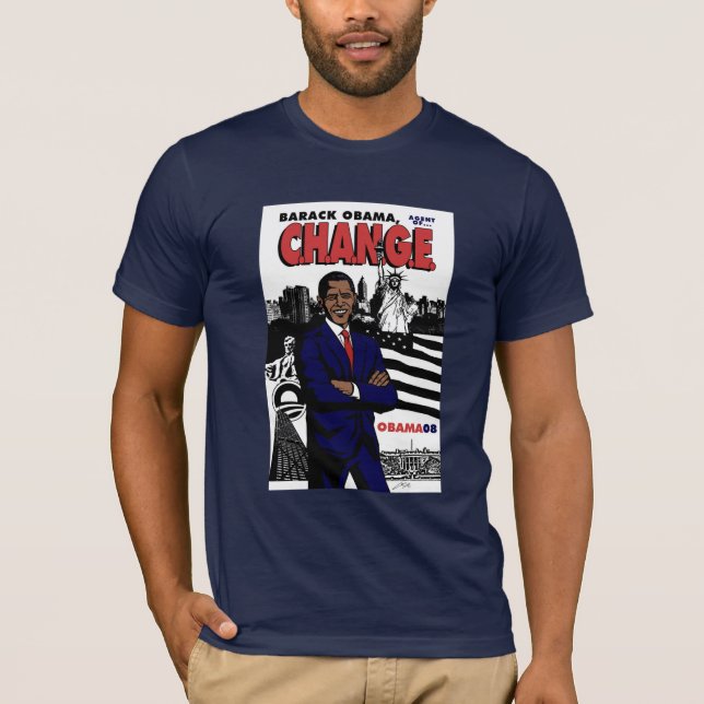 Barack Obama: Agent of C.H.A.N.G.E. T-Shirt (Front)