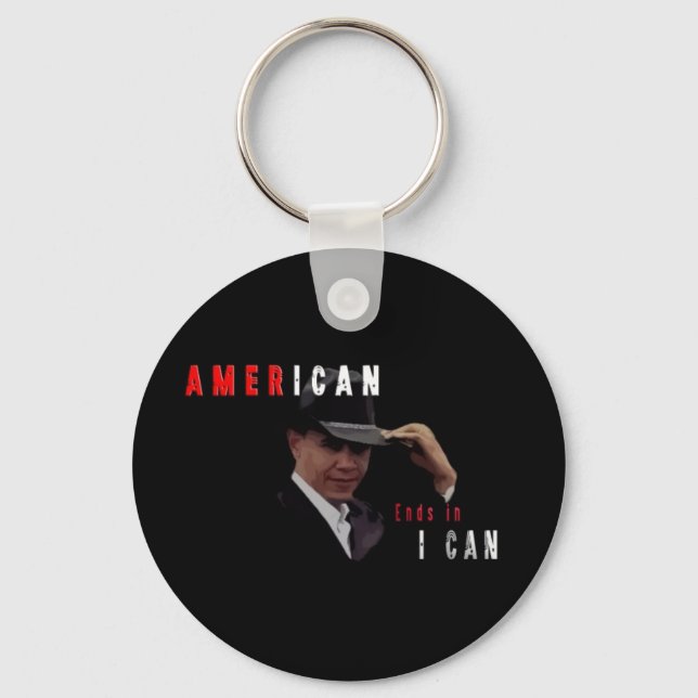 BARACK OBAMA AMERICAN KEY RING (Front)