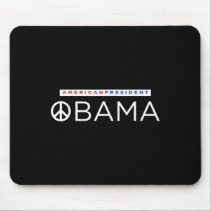 Barack Obama American President Peace Sign Mouse Pad