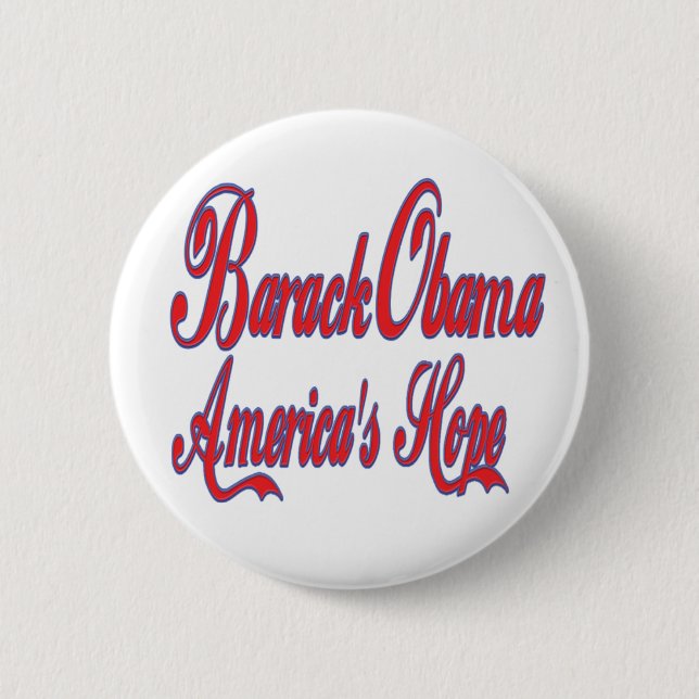 Barack Obama America's Hope 6 Cm Round Badge (Front)