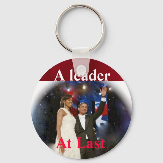 Barack Obama America's  Leader Key Ring (Front)