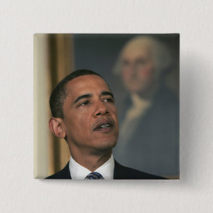 Barack Obama announce his intent to nominate 15 Cm Square Badge