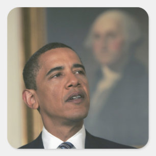 Barack Obama announce his intent to nominate Square Sticker