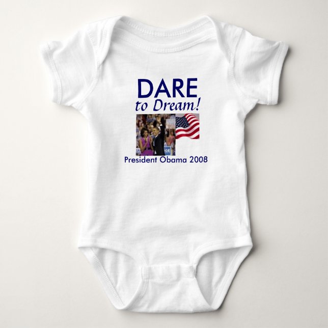 Barack Obama Baby Bodysuit (Front)