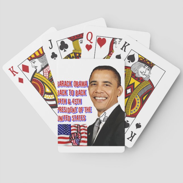 Barack Obama,Back To Back_ Playing Cards (Back)