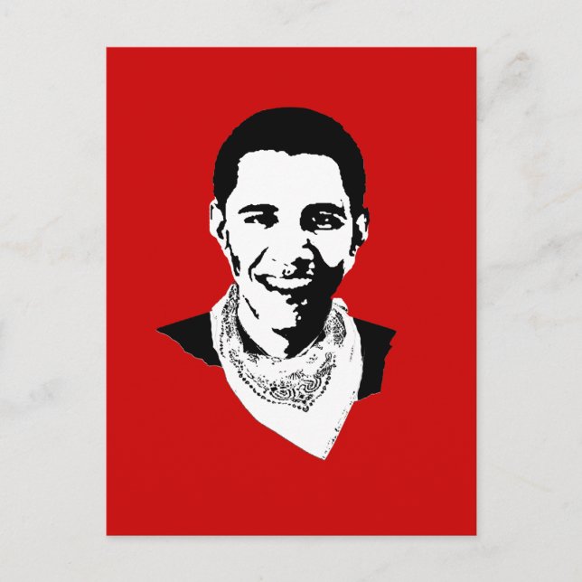 Barack Obama Bandanna Postcard (Front)