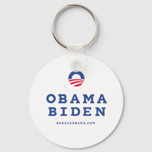Barack Obama Biden 2012 With "O" Logo Key Ring (Front)