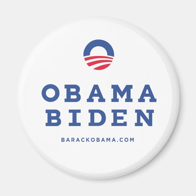 Barack Obama Biden 2012 With "O" Logo Magnet (Front)