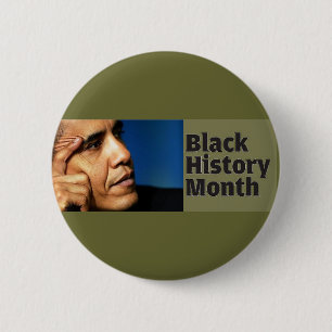 Barack Obama Black History Month Button