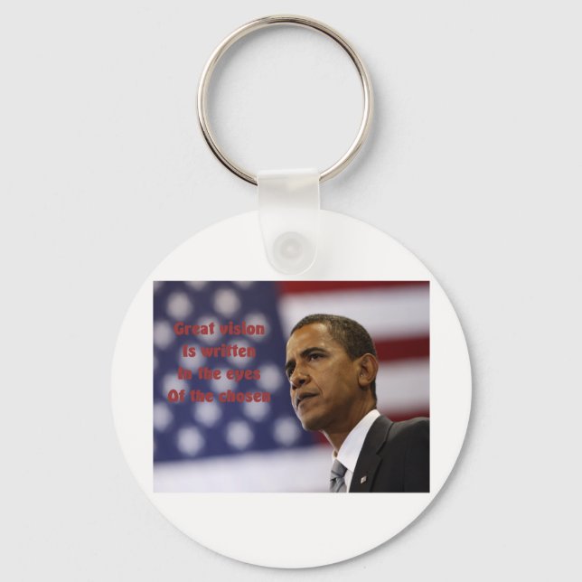 Barack Obama Chosen Key Ring (Front)