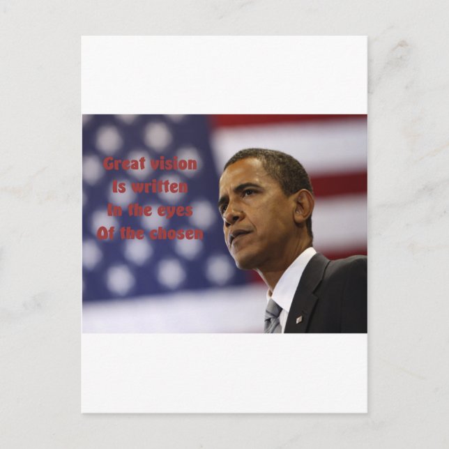 Barack Obama Chosen Postcard (Front)