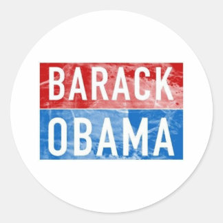 Barack Obama Classic Round Sticker