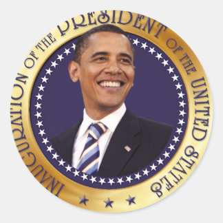 Barack Obama Classic Round Sticker