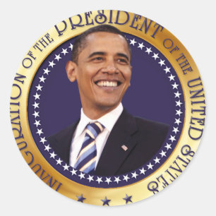 Barack Obama Classic Round Sticker