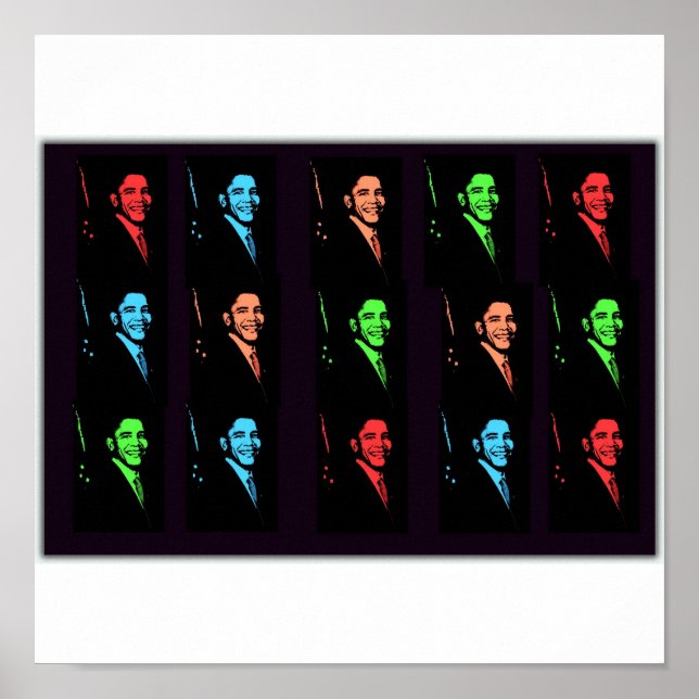 Barack Obama Collage Poster (Front)