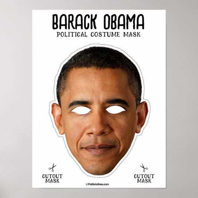 Barack Obama Costume Mask Poster (Front)