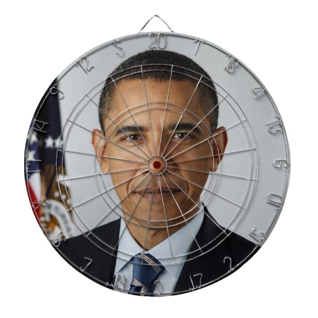 Barack Obama Dartboard (Front)