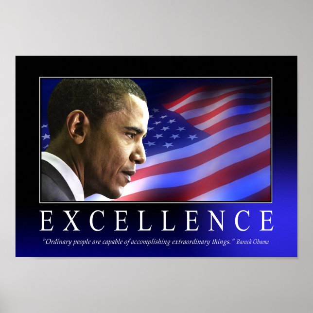 Barack Obama Excellence Poster (Front)