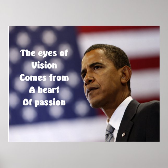 Barack Obama eyes of passion posters (Front)