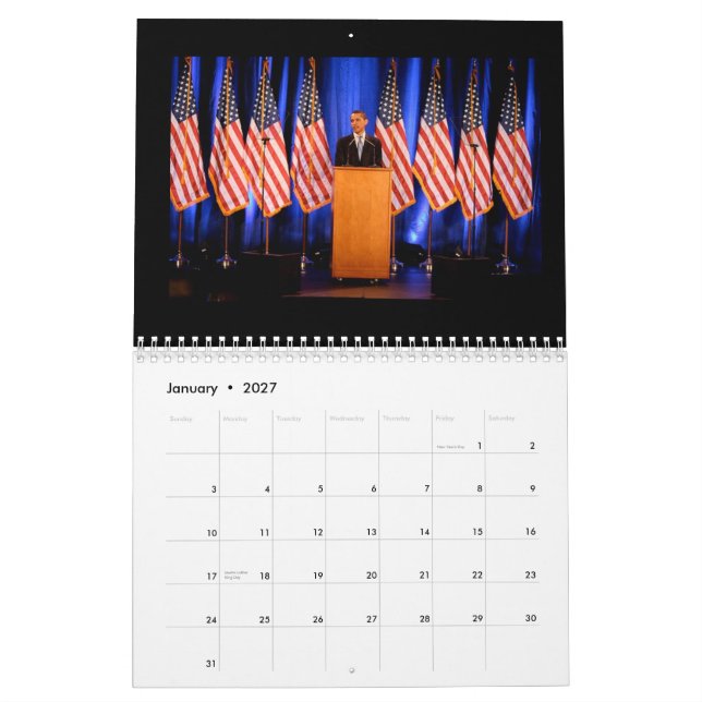 Barack Obama & Family 2009 Calendar (Jan 2027)