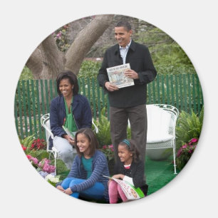 Barack Obama & Family Magnet