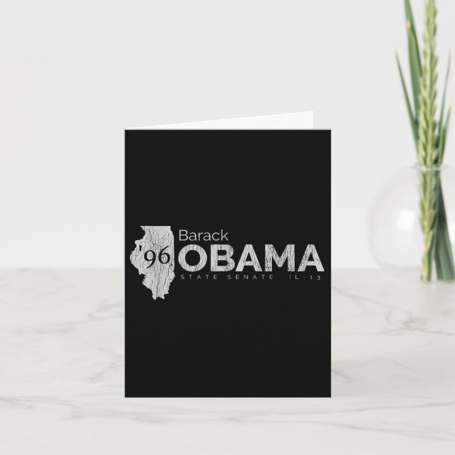 Barack Obama For Illinois Senate 13th District  Card (Front)
