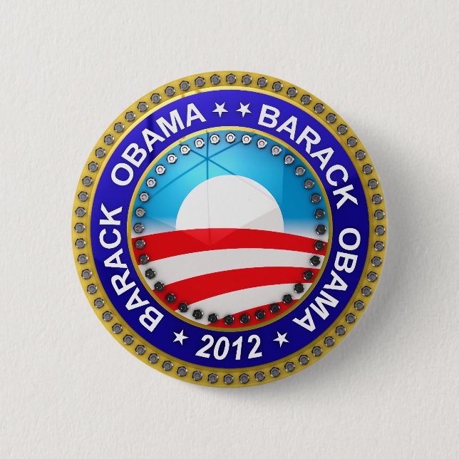 Barack Obama for president 2012 6 Cm Round Badge (Front)