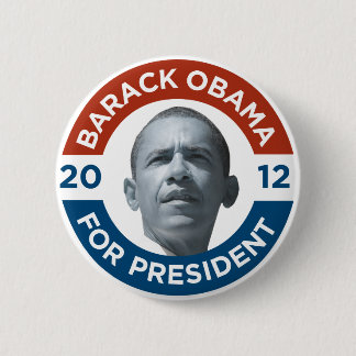 Barack Obama For President 2012 6 Cm Round Badge