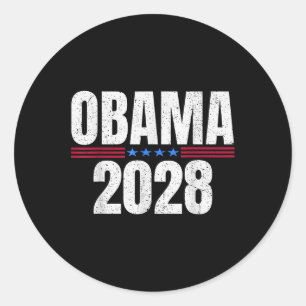 Barack Obama For President 2028 Obama 2028 Classic Round Sticker