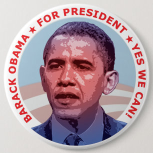 Barack Obama for President 6 Cm Round Badge