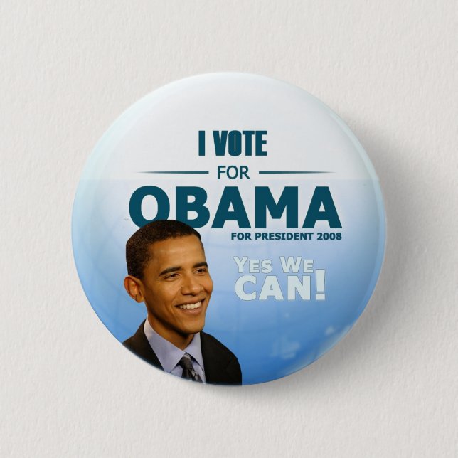 Barack Obama for President Button (Front)