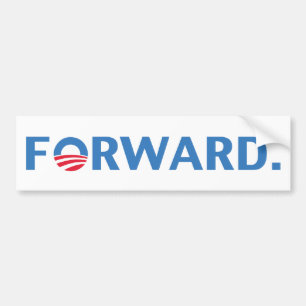 Barack Obama Forward (Blue) Bumper Sticker