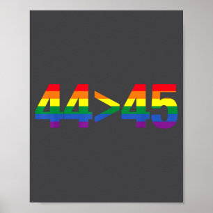 Barack Obama Gay Pride Lgbtq Anti-trump T-shirt.pn Poster