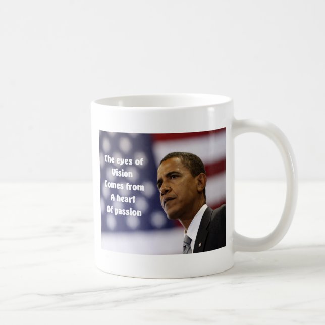 Barack Obama heart of passion Coffee Mug (Right)