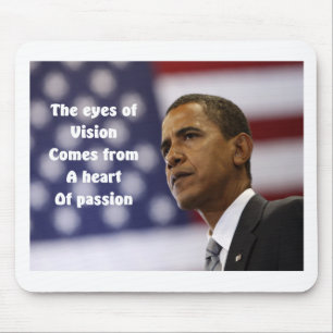 Barack Obama heart of passion Mouse Pad