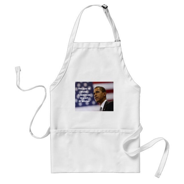 Barack Obama heart of passion Standard Apron (Front)