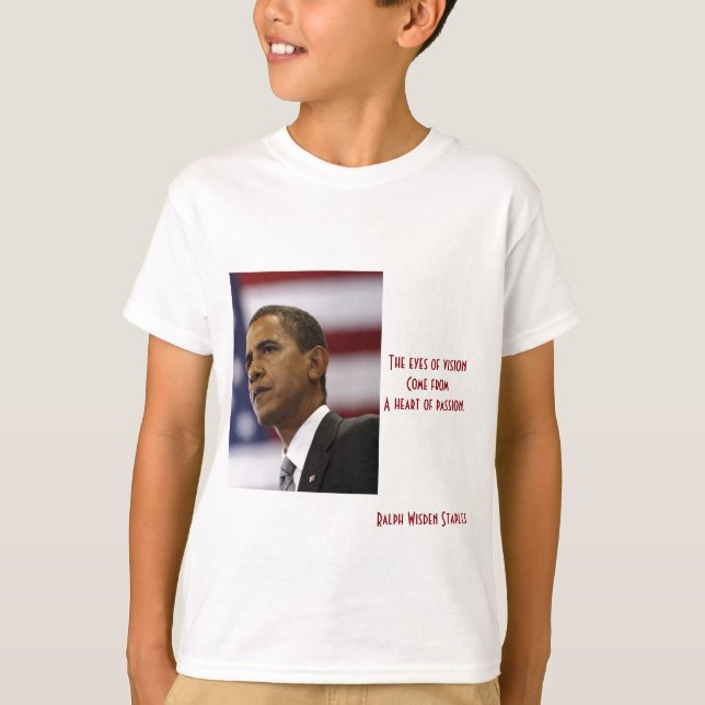 Barack Obama heart of passion T-Shirt (Front)