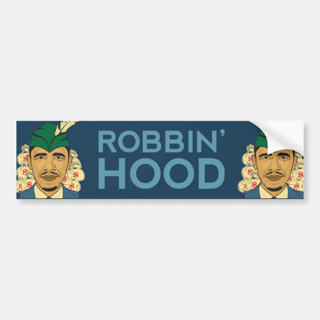 Barack Obama Hood Robin Hood Bumper Sticker (Front)